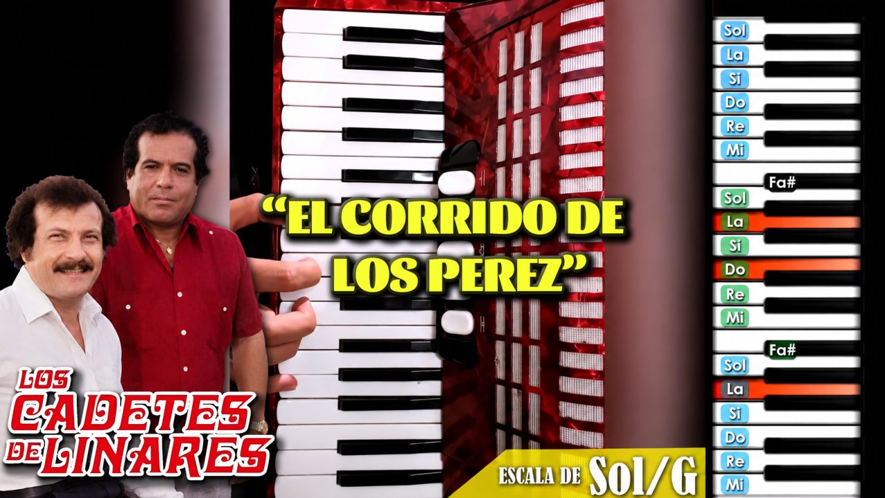 El Corrido de los Perez - TUTORIAL en Acordeon de Teclas