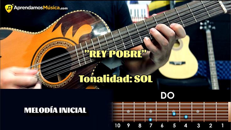 Rey Pobre - Acordes Básicos en Bajo sexto | Bajo quinto