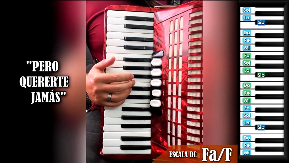 Pero Quererte Jamas - TUTORIAL en Acordeon de Teclas