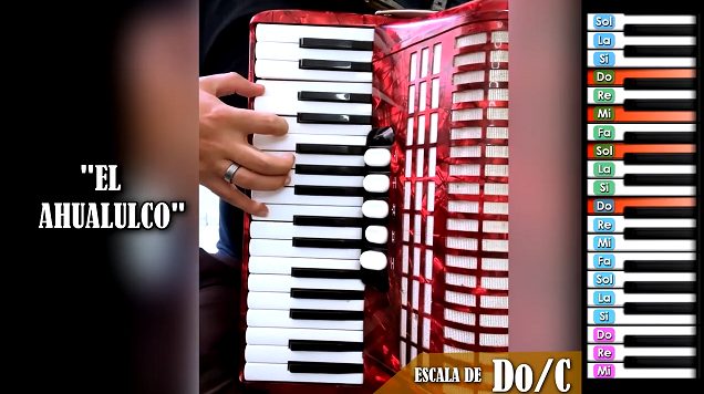 El Ahualulco - Tutorial en Acordeon de Teclas