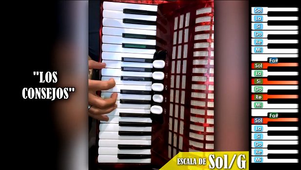 Los Consejos - Tutorial en Acordeon de Teclas