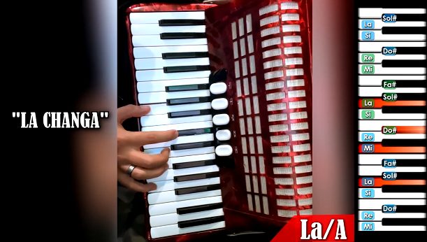 La Changa - Tutorial en Acordeon de Teclas