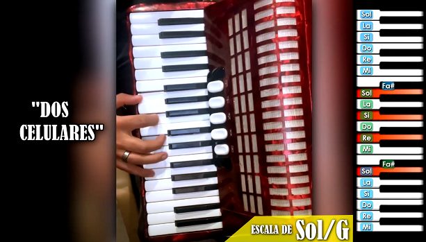 Dos Celulares - Tutorial en Acordeon de Teclas