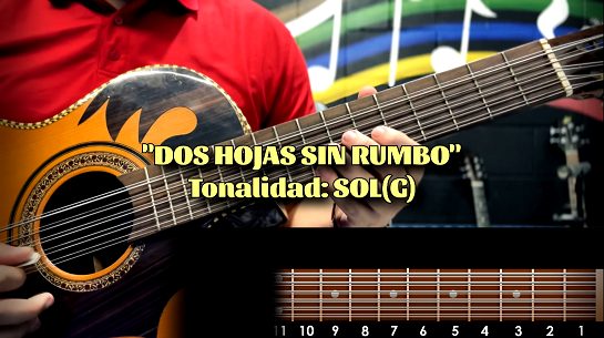 Dos Hojas sin Rumbo - Acordes en Bajosexto | Bajoquinto