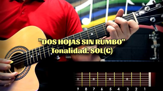 Dos Hojas sin Rumbo - Acordes básicos en Guitarra